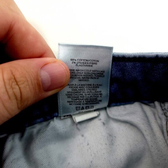 DAMAGED Express Light Blue Stone Wash Whisker Mid Rise Denim Jeans‎ 30/29 Slim - Picture 9 of 11